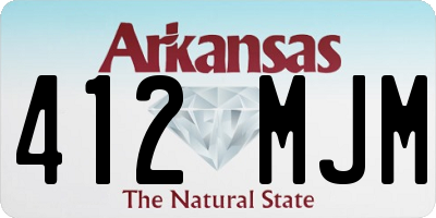 AR license plate 412MJM