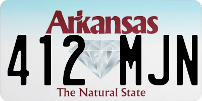 AR license plate 412MJN