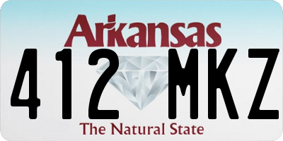 AR license plate 412MKZ