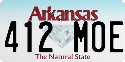 AR license plate 412MOE