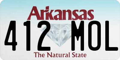 AR license plate 412MOL