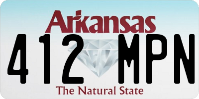 AR license plate 412MPN
