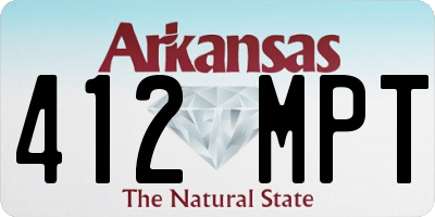 AR license plate 412MPT