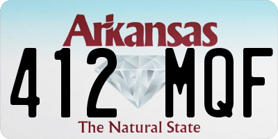 AR license plate 412MQF