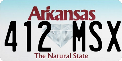 AR license plate 412MSX