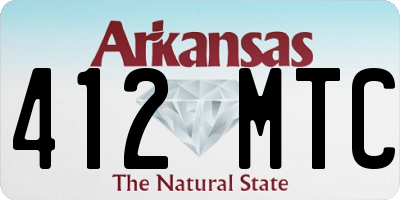 AR license plate 412MTC
