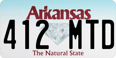 AR license plate 412MTD