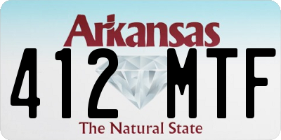AR license plate 412MTF