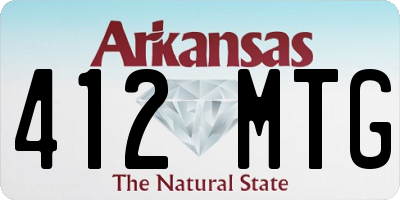 AR license plate 412MTG