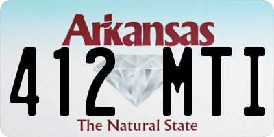 AR license plate 412MTI