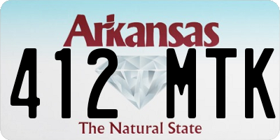 AR license plate 412MTK