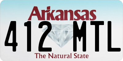 AR license plate 412MTL