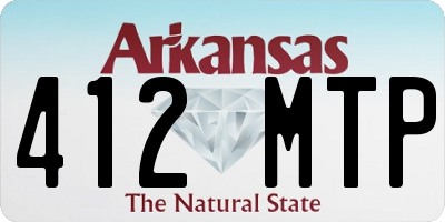 AR license plate 412MTP