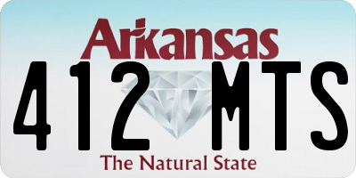 AR license plate 412MTS