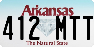 AR license plate 412MTT