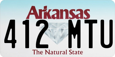 AR license plate 412MTU