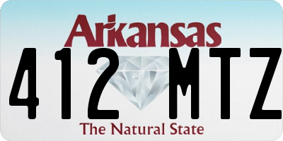 AR license plate 412MTZ