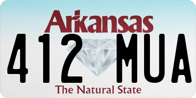 AR license plate 412MUA