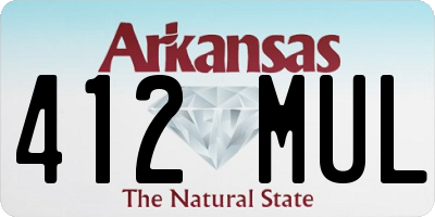 AR license plate 412MUL