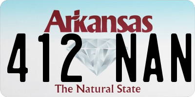 AR license plate 412NAN