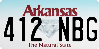 AR license plate 412NBG