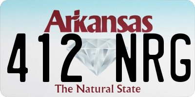 AR license plate 412NRG
