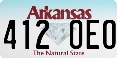 AR license plate 412OEO