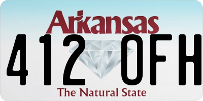 AR license plate 412OFH