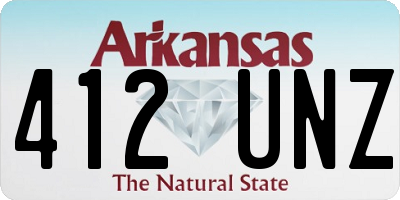 AR license plate 412UNZ