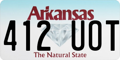 AR license plate 412UOT