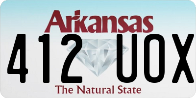 AR license plate 412UOX