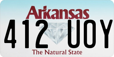 AR license plate 412UOY