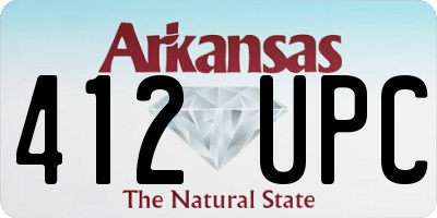 AR license plate 412UPC