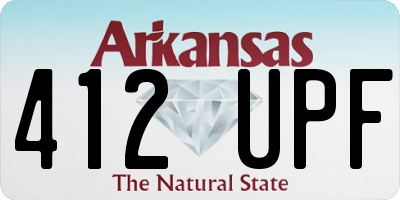 AR license plate 412UPF