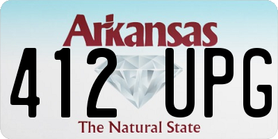 AR license plate 412UPG