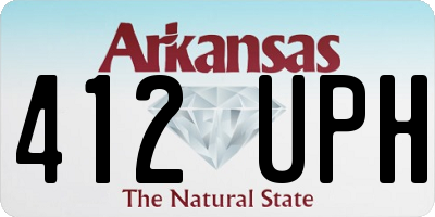 AR license plate 412UPH