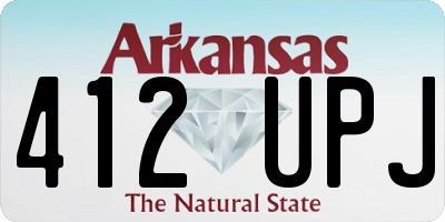 AR license plate 412UPJ