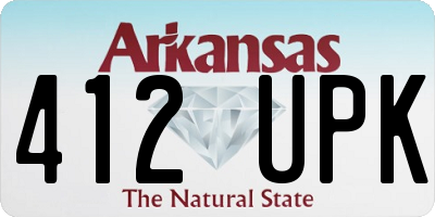 AR license plate 412UPK