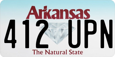 AR license plate 412UPN
