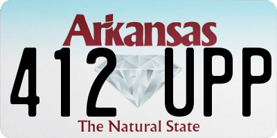 AR license plate 412UPP