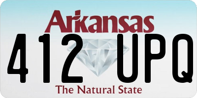 AR license plate 412UPQ
