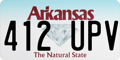AR license plate 412UPV
