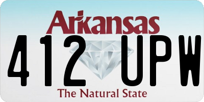 AR license plate 412UPW