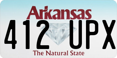 AR license plate 412UPX
