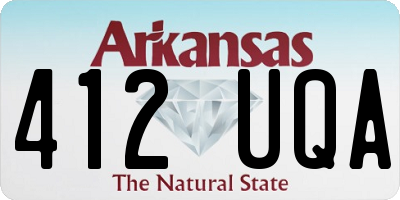 AR license plate 412UQA