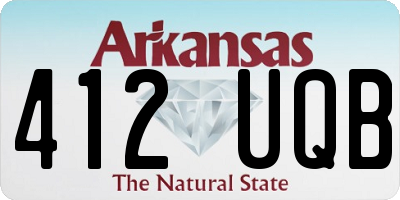 AR license plate 412UQB