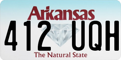 AR license plate 412UQH