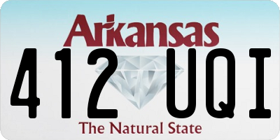 AR license plate 412UQI