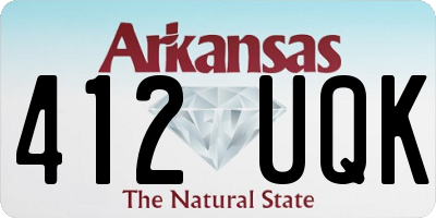 AR license plate 412UQK