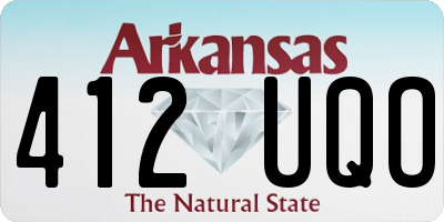 AR license plate 412UQO